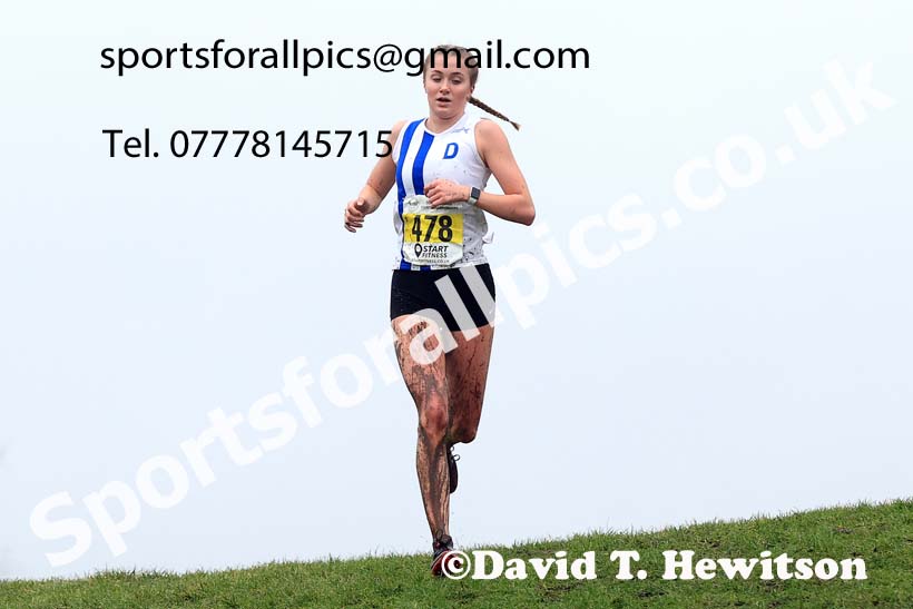 Womens under-17s and under-20s 2023 North Eastern Cross Country Champs., Temple Park, South Shields. Photo: David T. Hewitson/Sports for All Pics